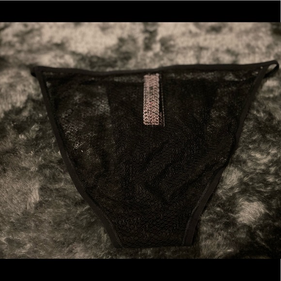 NWOT Victoria Secret📞 sexy black mesh bikini bottom/panties - Picture 5 of 6